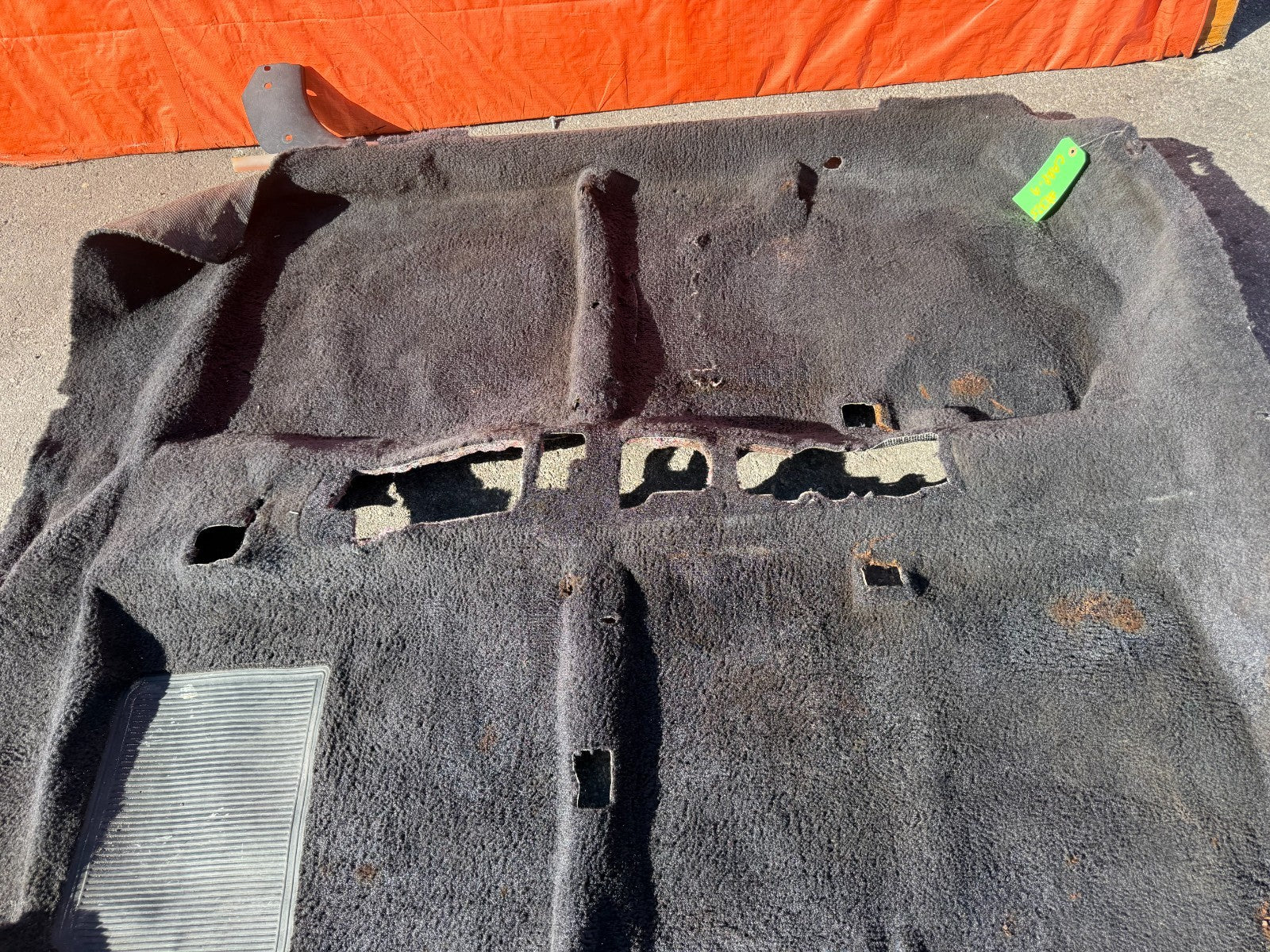 90 91 HONDA CIVIC HATCHBACK   INTERIOR FLOOR CARPET RUG MAT    BLACK   #3256