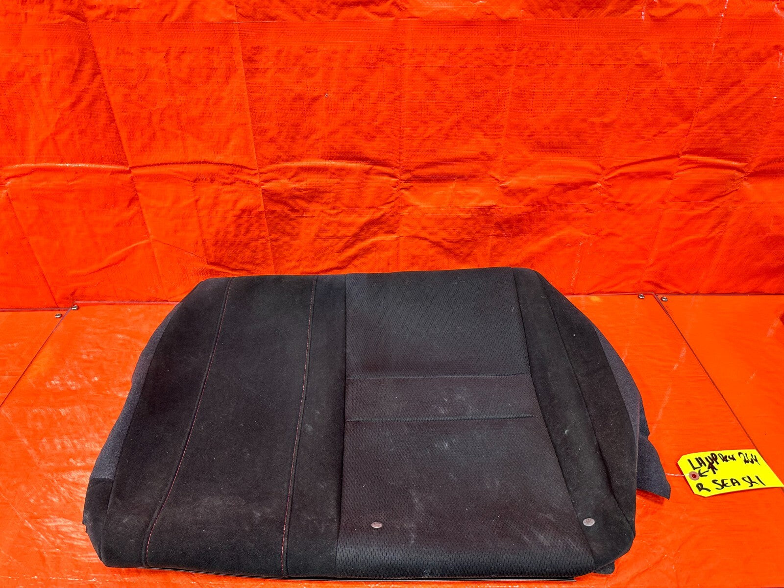 06 08 HONDA CIVIC SI 2D DRIVER LEFT REAR UPPER SEAT SKIN WRAP FABRIC OEM 2640