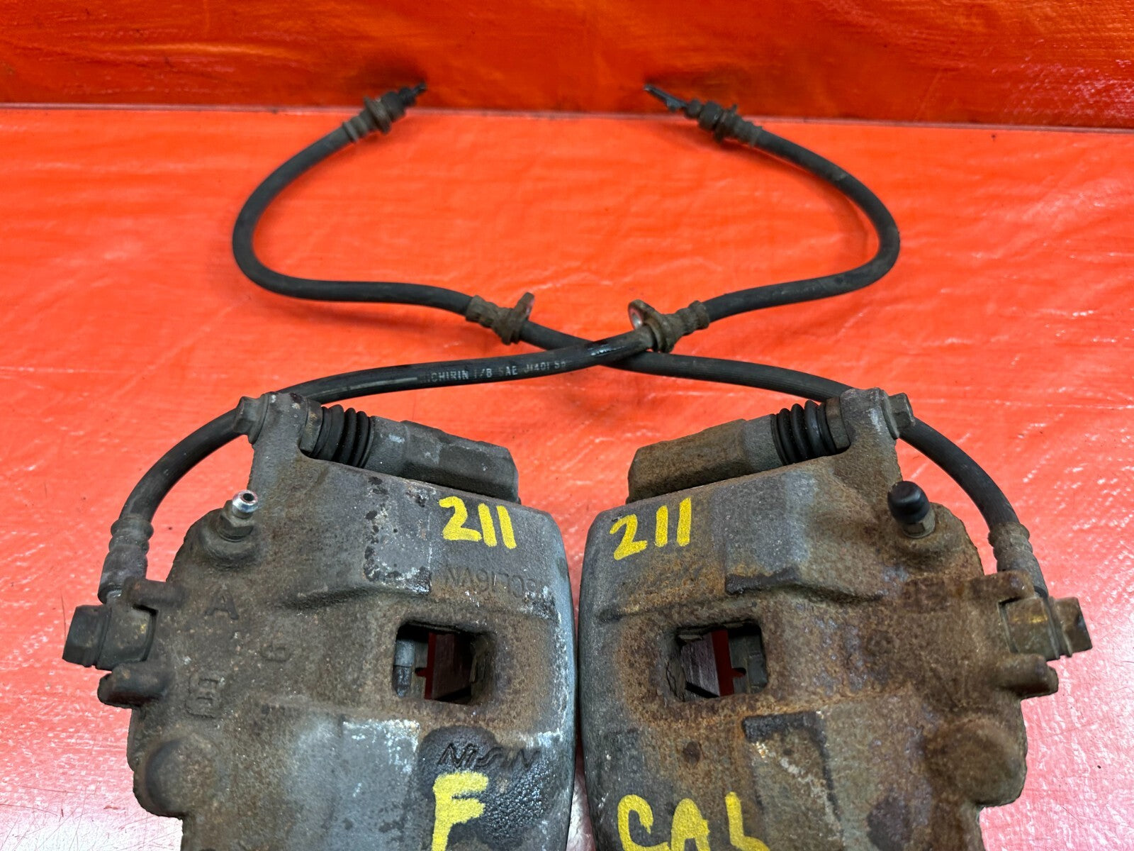 02 06 ACURA RSX TYPE S   FRONT BRAKE CALIPER SET CALIPERS LEFT AND RIGHT OEM 2117