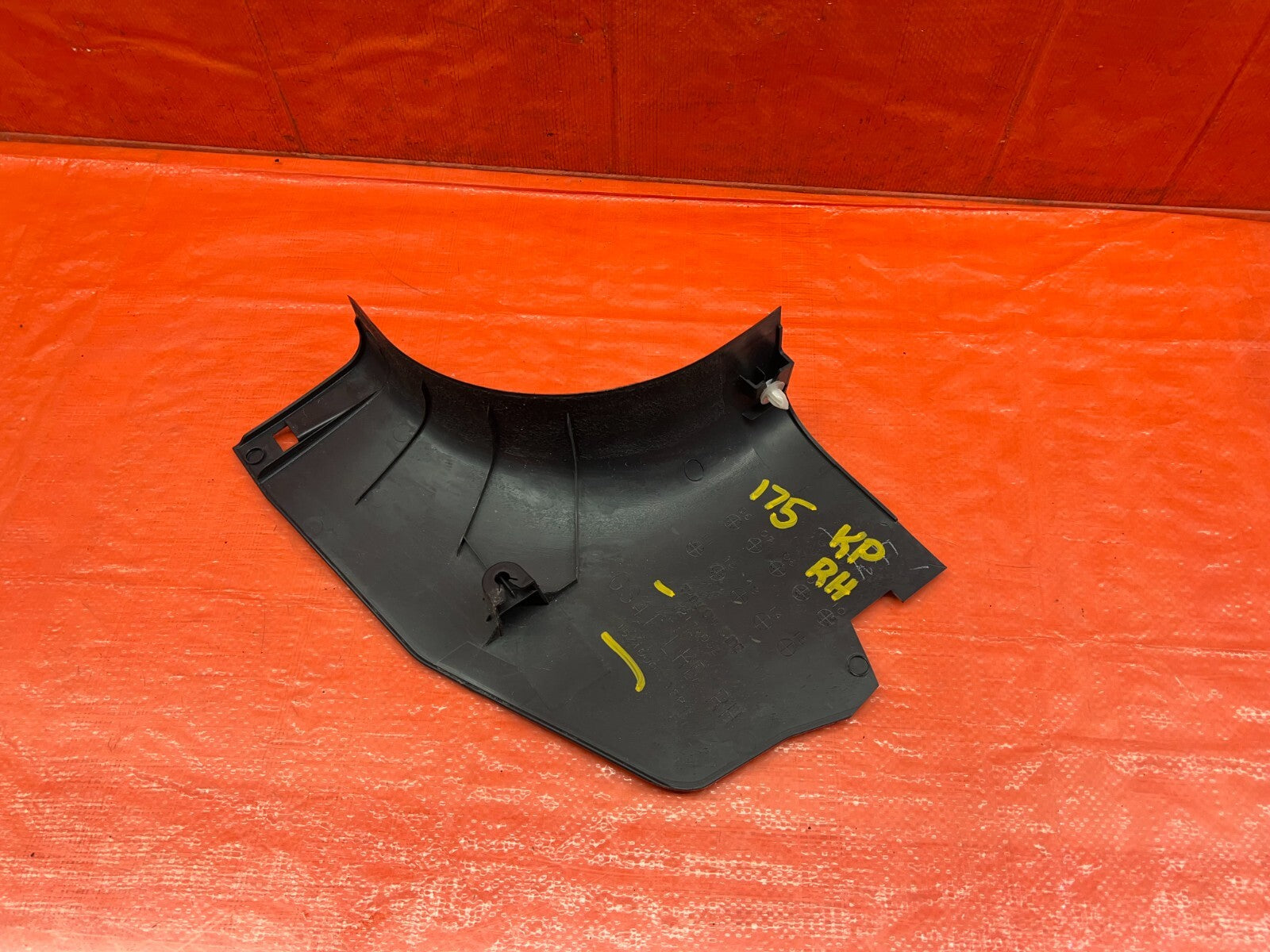 11 15 LANCER EVOLUTION X 10   KICK PANEL   PASSENGER RIGHT   BLACK   OEM #1757