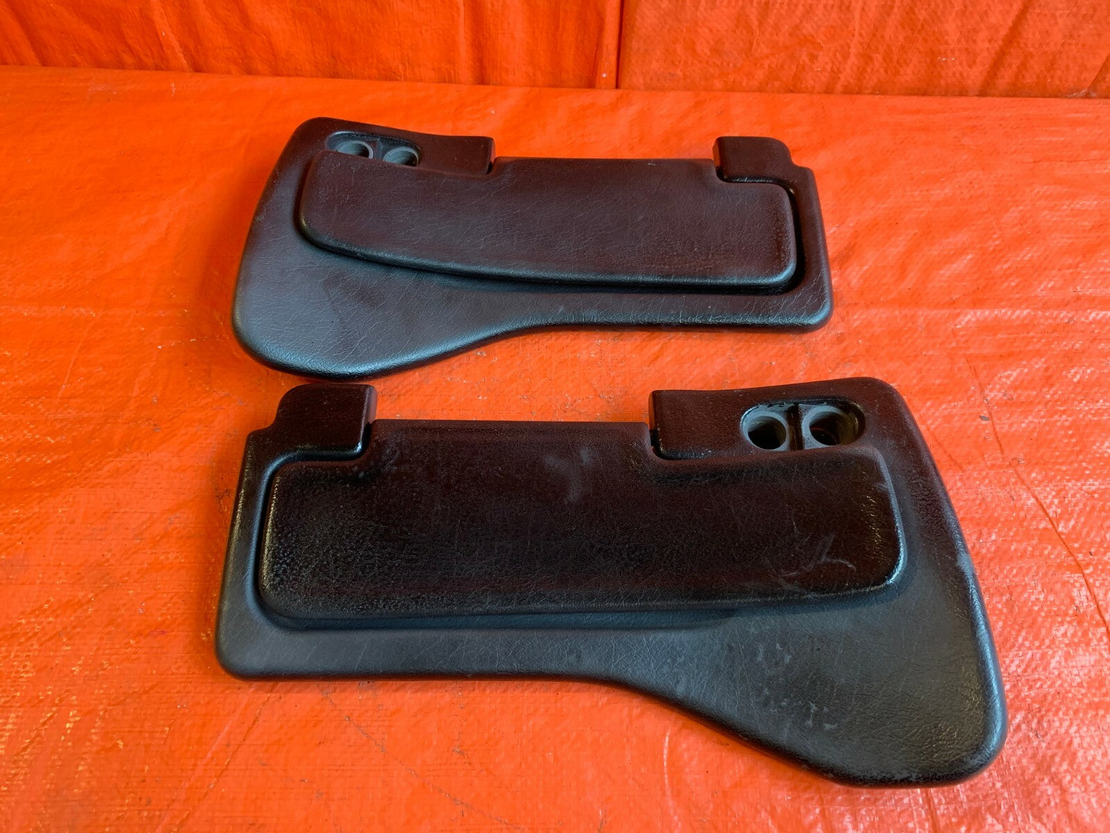 OEM 1994 94 HONDA DEL SOL   SUN VISOR SET PAINTED BLACK   LEFT AND RIGHT SET0