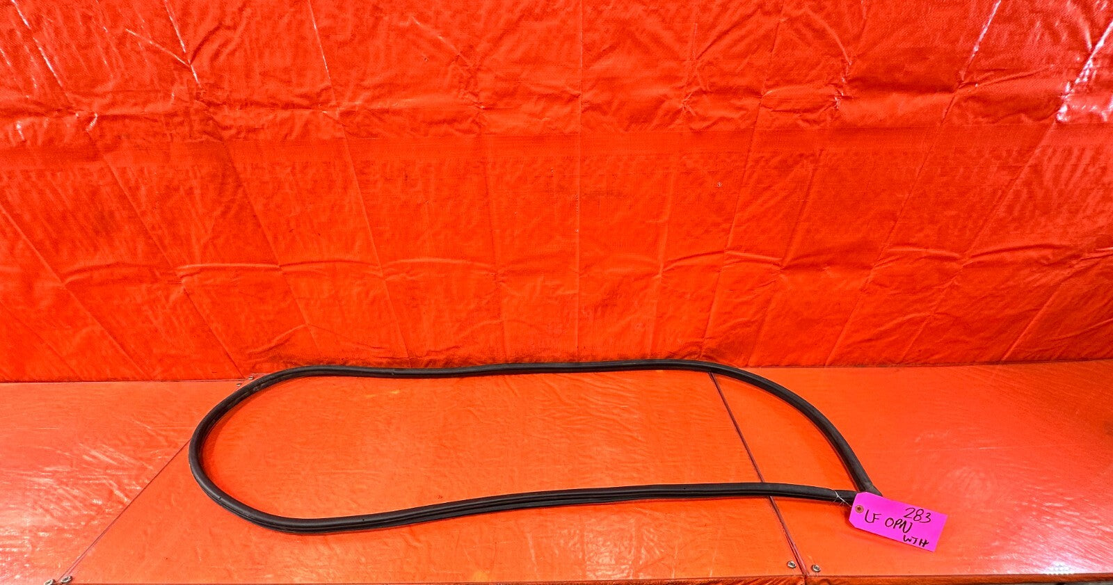 08 14 SUBARU WRX WAGON   CHASSIS TO DOOR OPEN TRIM WEATHER STRIP LEFT FRONT #2830