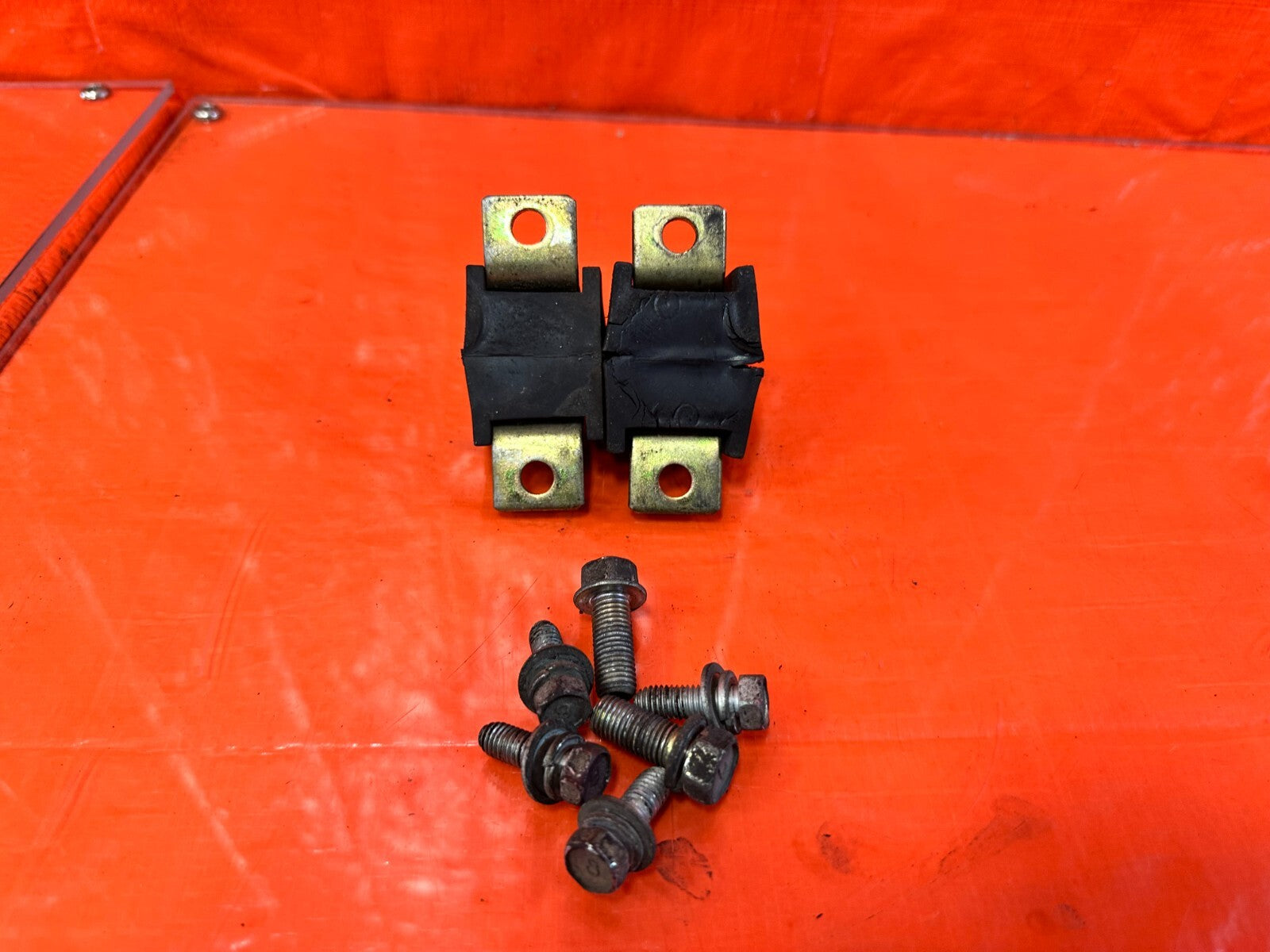 03 06 LANCER EVOLUTION VIII 8 EVO IX 9   FRONT SWAY BAR BRACKETS OEM #EVO99