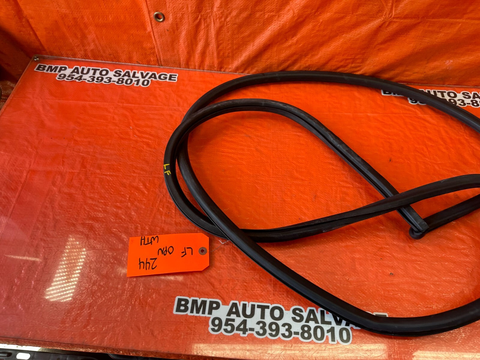 07 09 LEXUS ES350   CHASSIS TO DOOR OPEN TRIM GASKET DRIVER LEFT FRONT OEM #2448