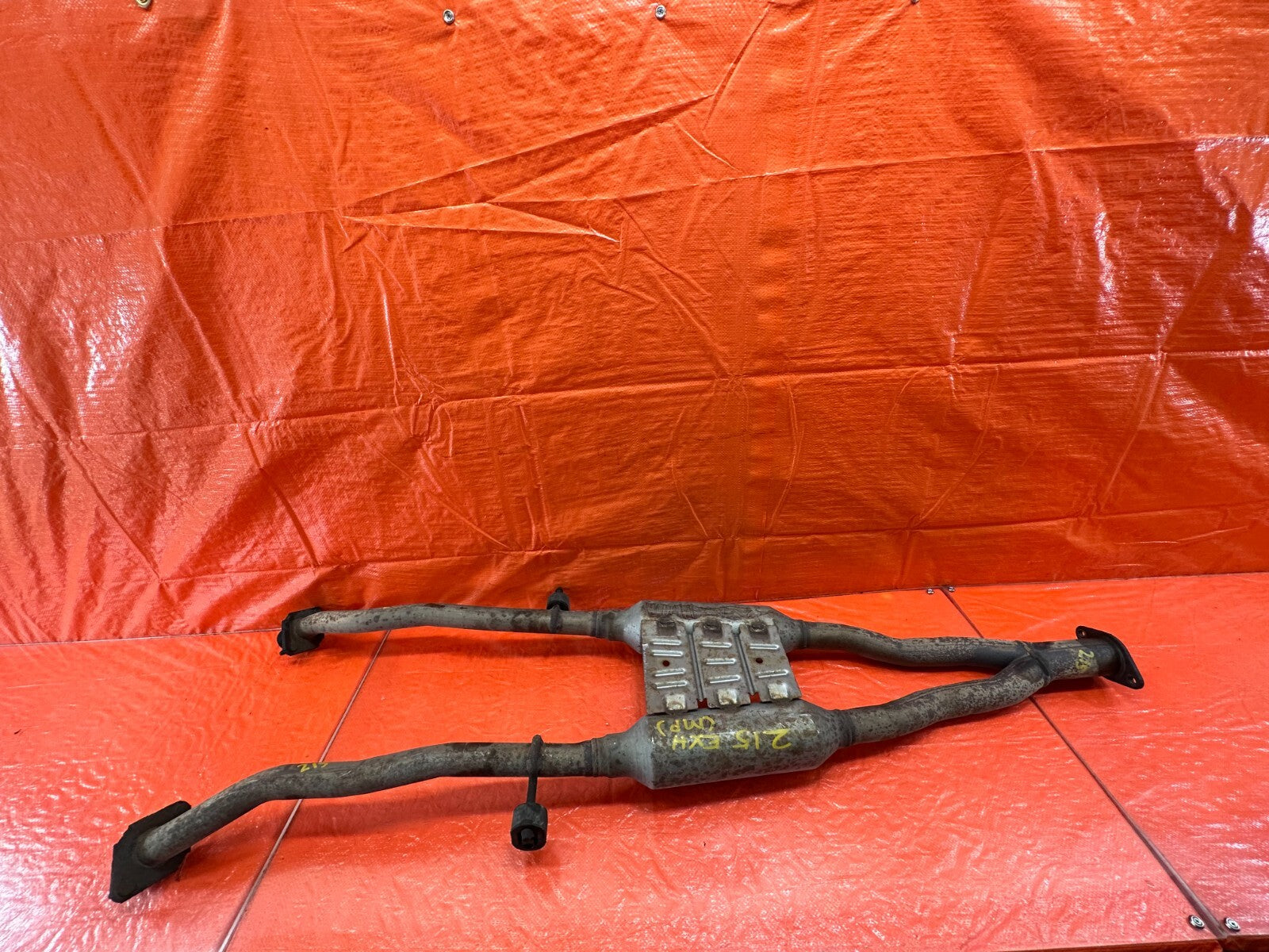 16 20 INFINITI Q50   RED SPORT 400 RWD   FACTORY DOWN PIPE MID PIPE   OEM #21513