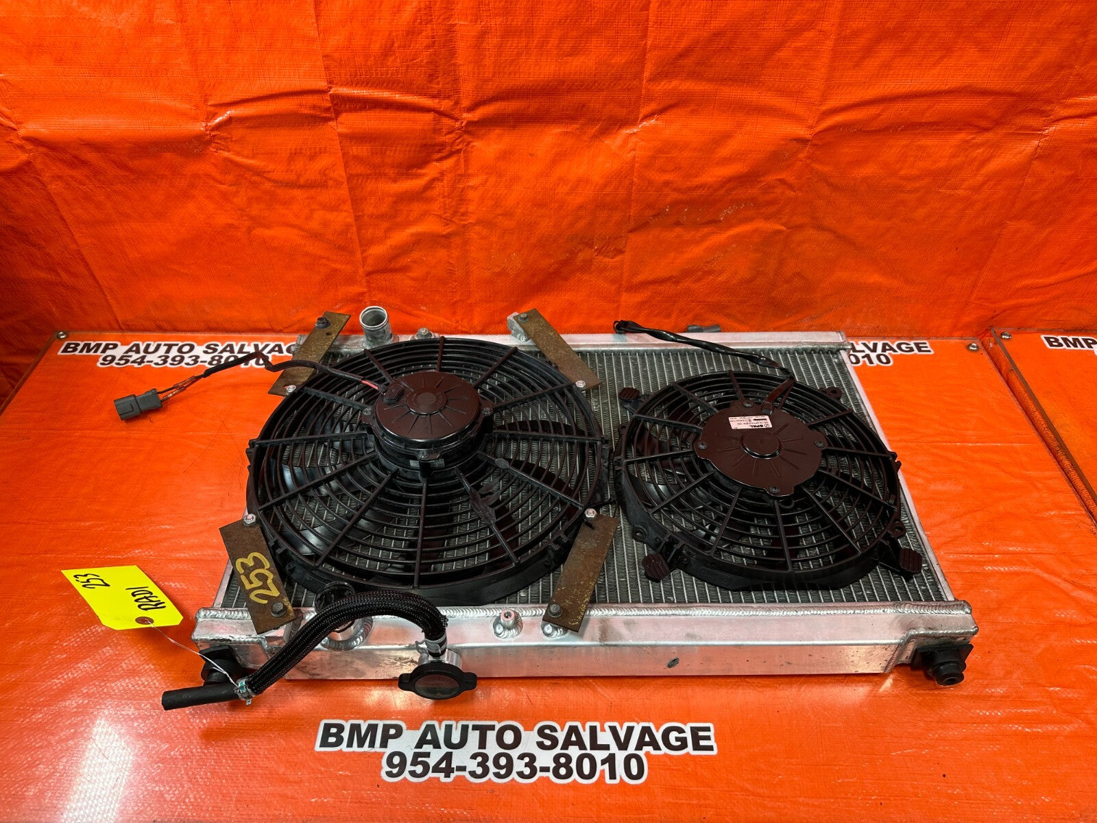 94 01 ACURA INTEGRA   SKUNK2 ALPHA RADIATOR W/ 2 SPAL SLIM FANS   #25310
