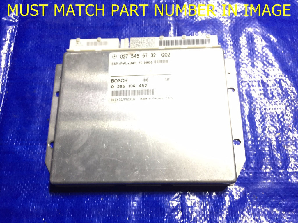 1998 1999 2000 2001 2002 Mercedes Benz E430 *0265109452* ESP+PML+BAS Module0