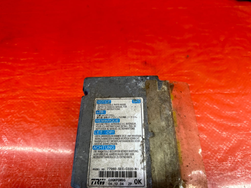 04 05 ACURA TSX   CONTROL MODULE   FACTORY PART # 77960 SEC C02   OEM #2096