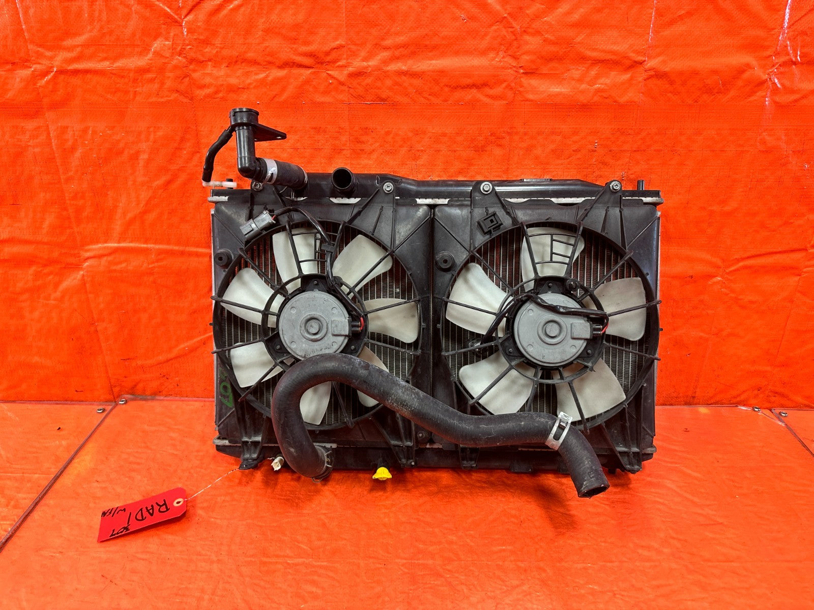 06 11 HONDA CIVIC SI   K20Z3 6 SPEED MANUAL RADIATOR ASSEMBLY   OEM FACTORY #3077