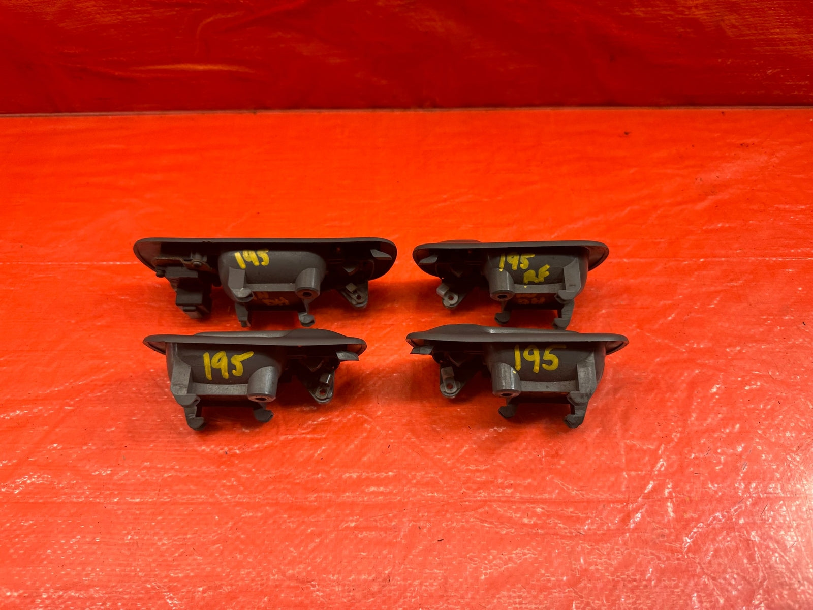 96 00 HONDA CIVIC SEDAN INTERIOR DOOR HANDLE SET LEFT RIGHT FRONT REAR GRAY OEM17