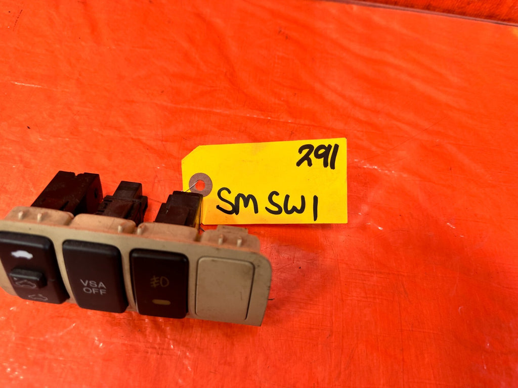 04 05 ACURA TSX   VEHICLE STABILITY ASSIST & SUNROOF SWITCH W/ BEZEL   OEM #2911