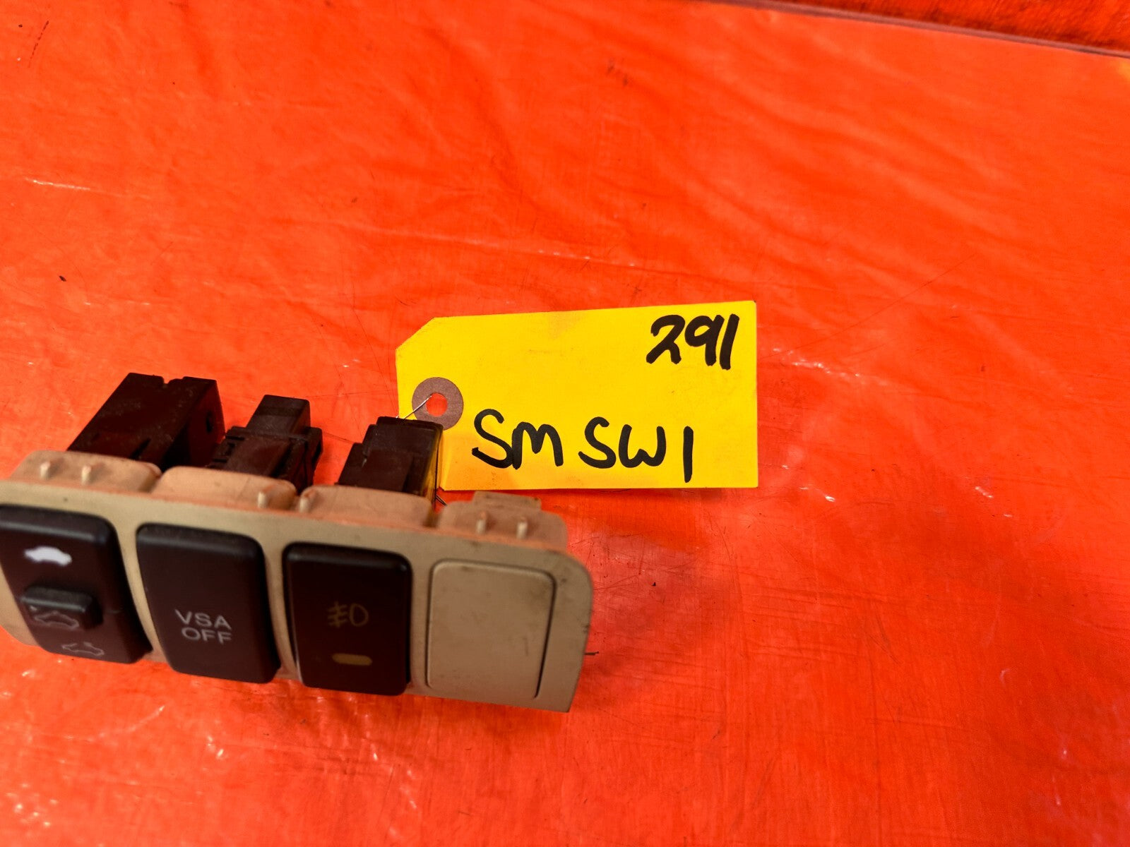 04 05 ACURA TSX   VEHICLE STABILITY ASSIST & SUNROOF SWITCH W/ BEZEL   OEM #2911