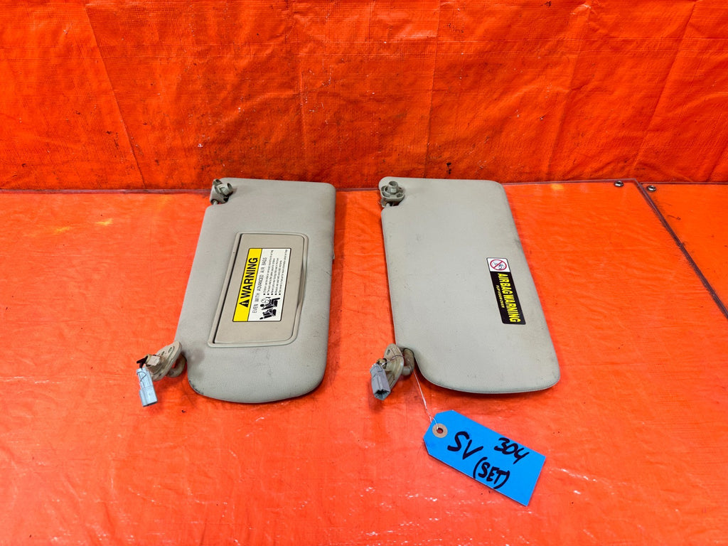 04 05 ACURA TSX   LEFT AND RIGHT SUN VISORS PAIR SET   OEM FACTORY OE #3040