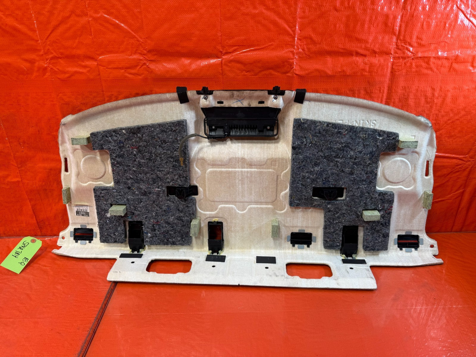 14 24 INFINITI Q50   BLACK REAR SPEAKER COVER TRAY LINER TRIM   OEM #18Q7