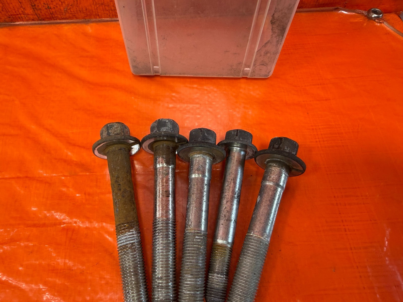 09 14 ACURA TSX   REAR SUBFRAME CROSSMEMBER CARRIER BOLTS   OEM FACTORY #3214