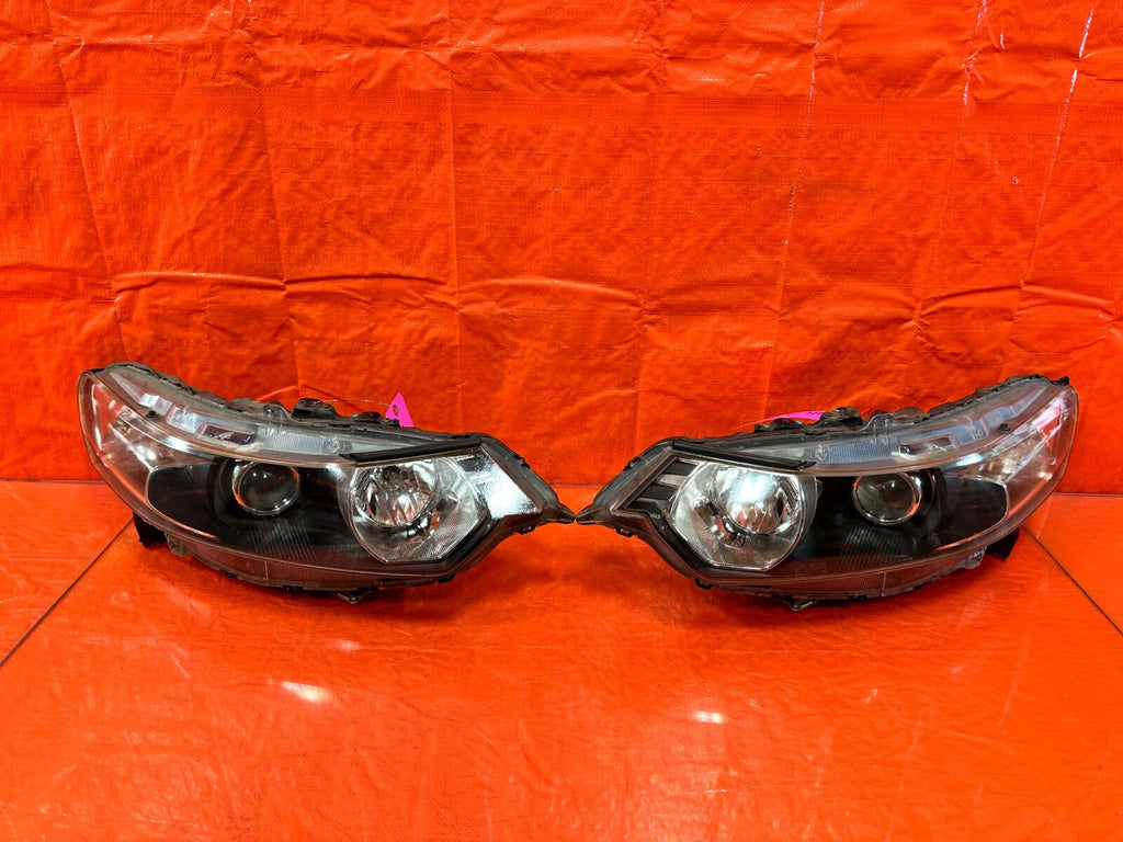 09 14 ACURA TSX   JDM MODEL BLACK HOUGING HEADLIGHT HEADLAMPS   W/ BALLASTS OEM0