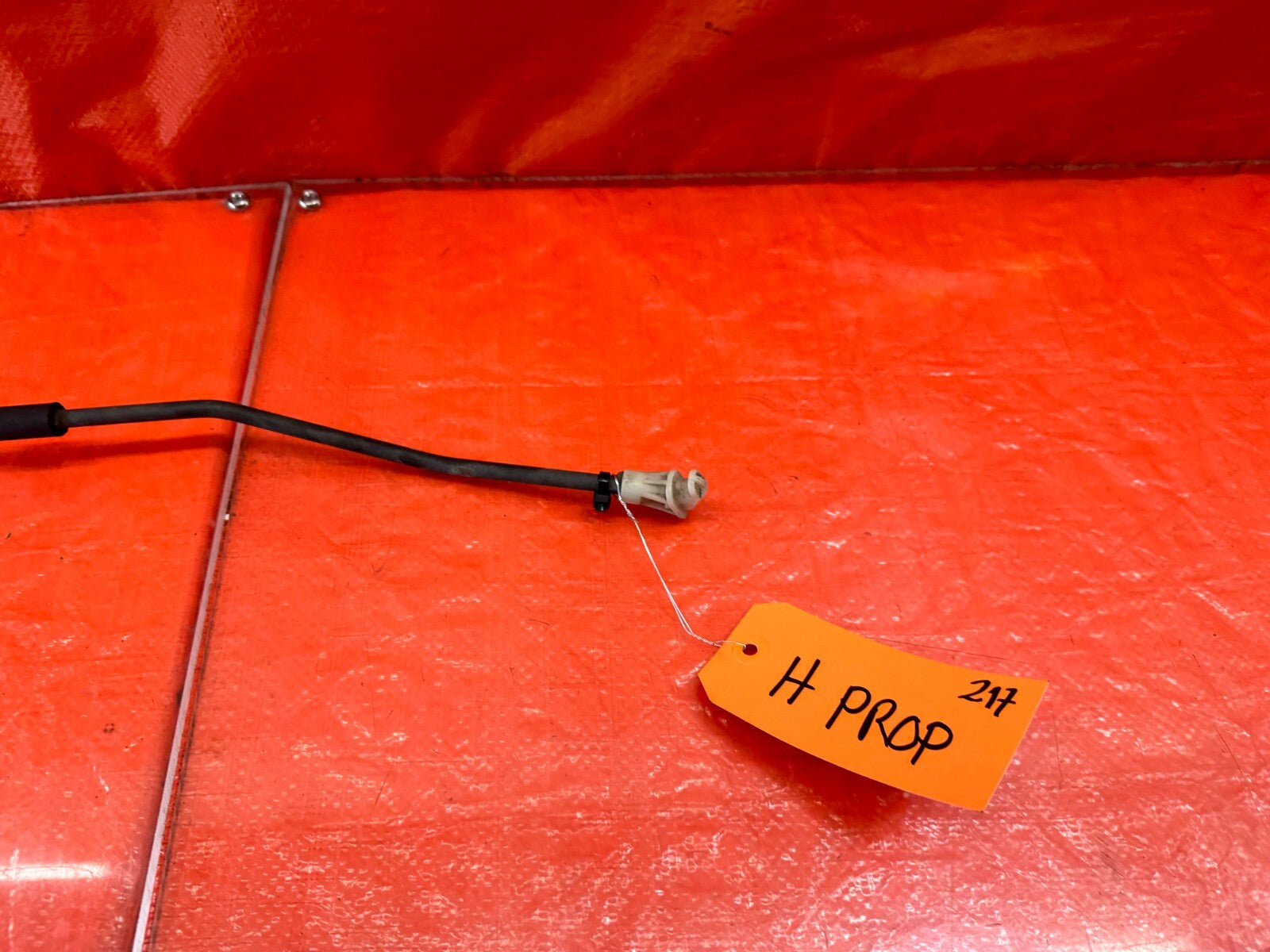 08 15 LANCER EVOLUTION X EVO 10   HOOD PROP LEVER SUPPORT ROD STICK   OEM #2175