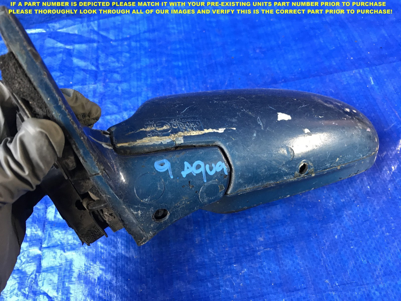 OEM 1990 1991 1992 1993 HONDA ACCORD DRIVER LEFT SIDE VIEW MIRROR       5