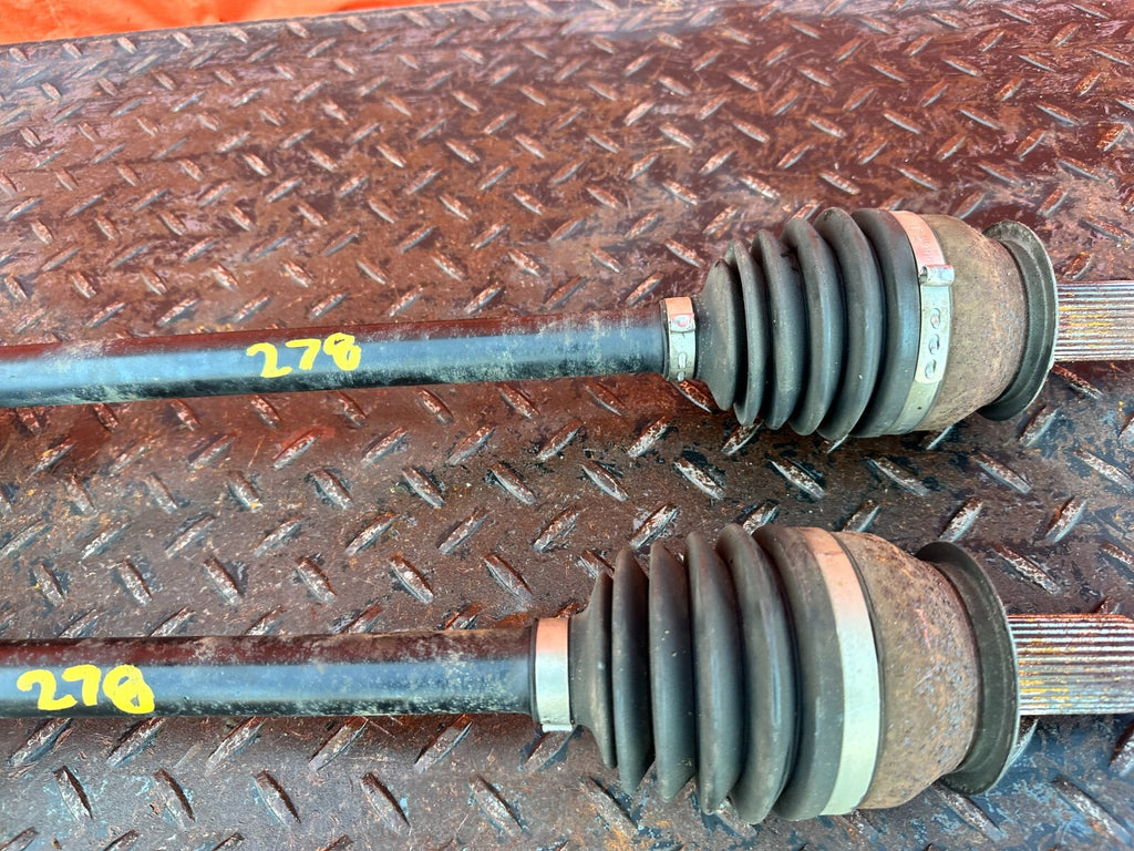 08 15 INFINITI G37 & Q60   LEFT & RIGHT   MANUAL STICK SHIFT AXLES   OEM #2785