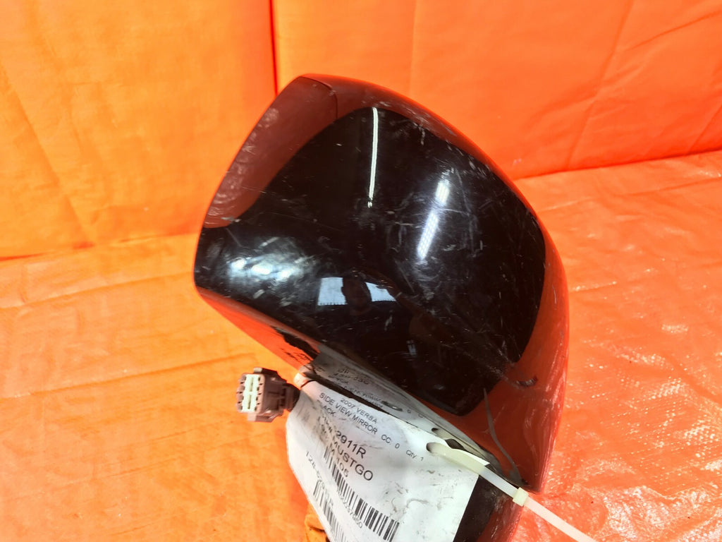 OEM 2010 2011 2012 NISSAN VERSA PASSENGER RIGHT SIDE VIEW MIRROR   BLACK   3
