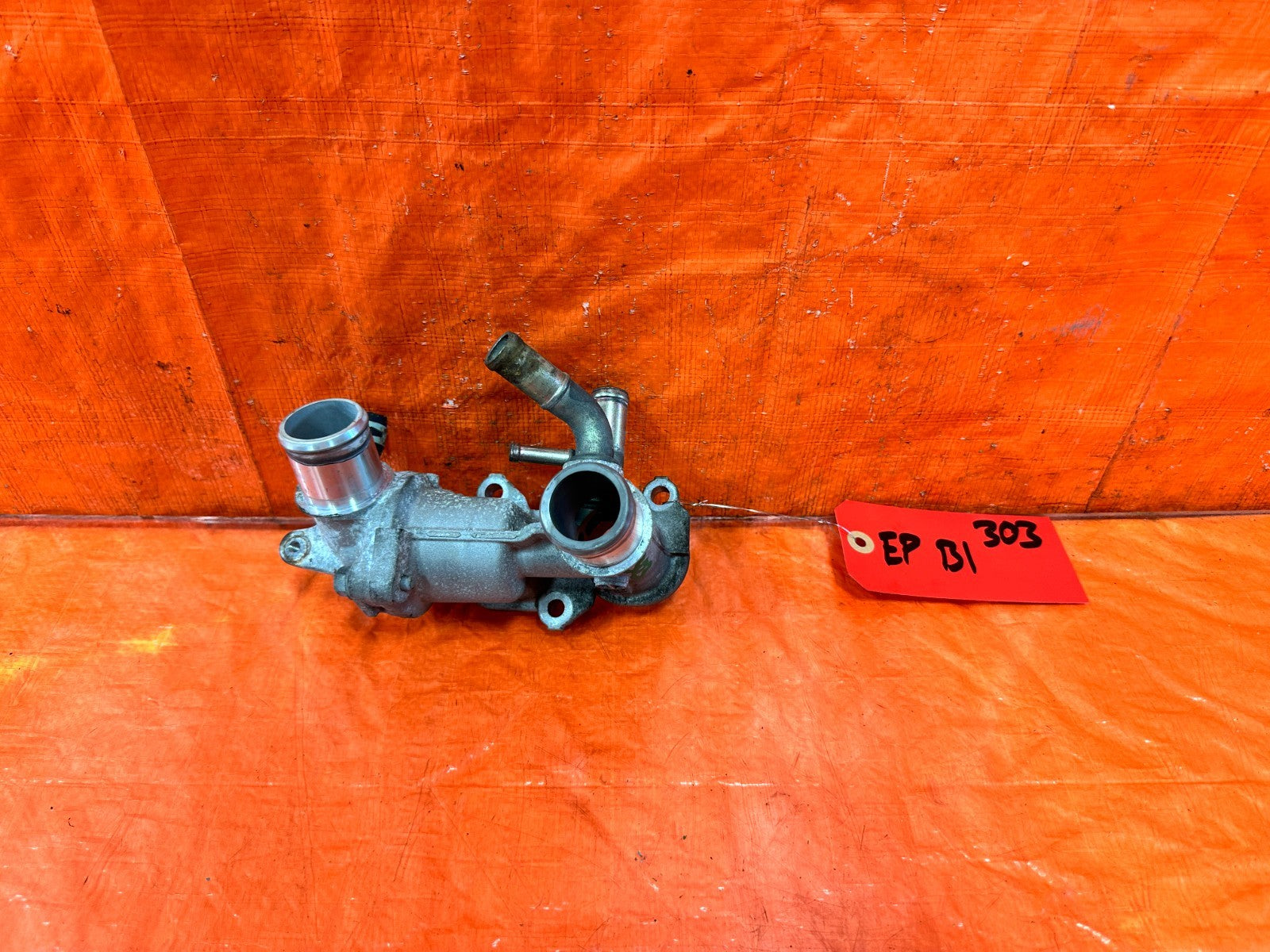 04 11 MAZDA RX8 RX 8   13B MSP WATER NECK OUTELT PASSAGE W/ THERMOSTAT HOUSING0