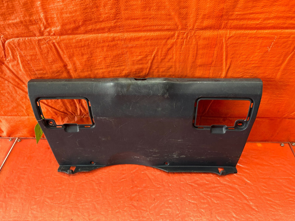 1989 89 HONDA CRX DX HF   REAR TRUNK LATCH TRIM PLASTIC PANEL LINER   OEM #2435