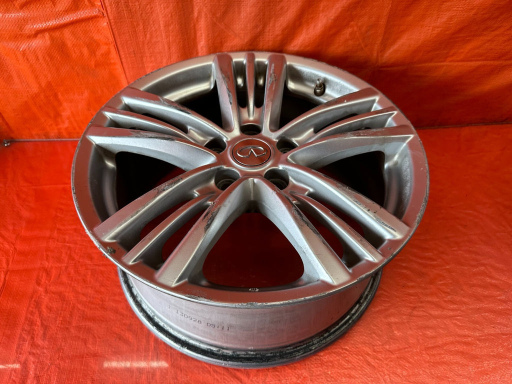 09 13 INFINITI G37 SEDAN   FACTORY WHEEL RIM   5 SPOKE   17x7.5   +45 OEM #238 16