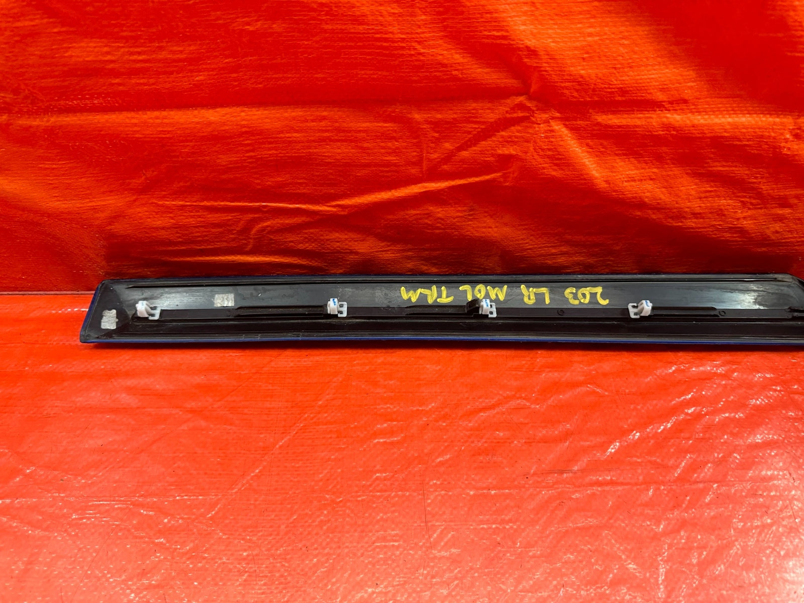 06 11 HONDA CIVIC 4D SEDAN DOOR MOLDING IMPACT STRIP LEFT REAR BLUE OEM #20310
