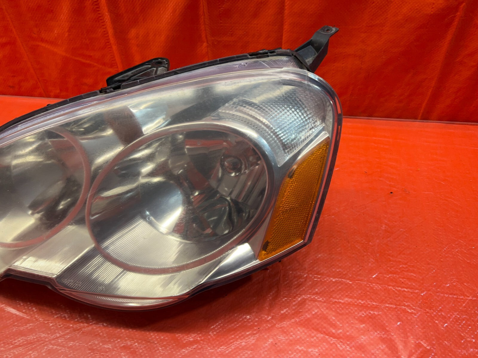 02 04 ACURA RSX   HEADLIGHT HEADLAMP   DRIVER LEFT LH   AFTERMARKET 1 BAD TAB5