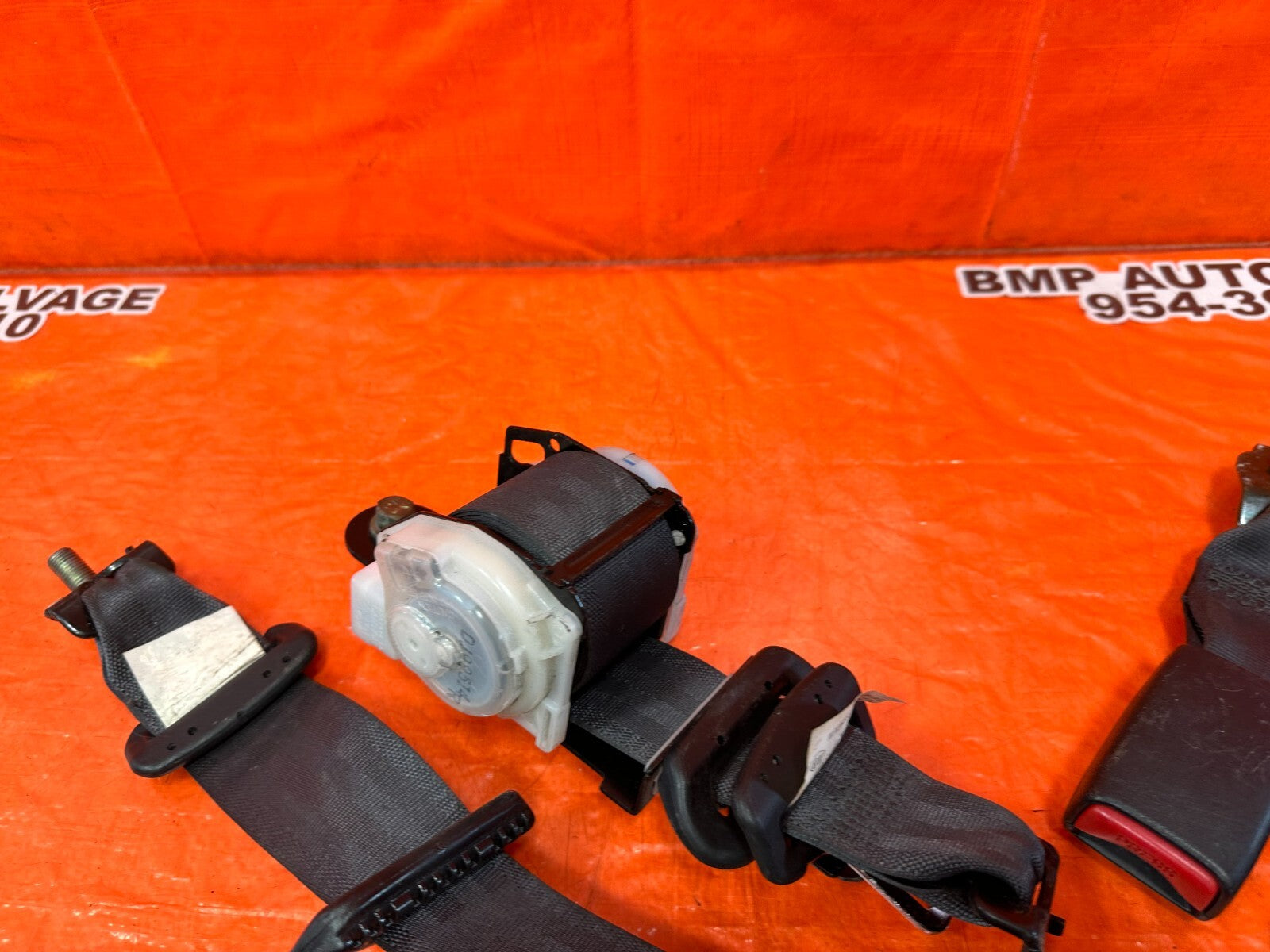 02 06 ACURA RSX TYPE S & BASE   REAR SEAT BELT SET LEFT RIGHT BLACK OEM #06DC53