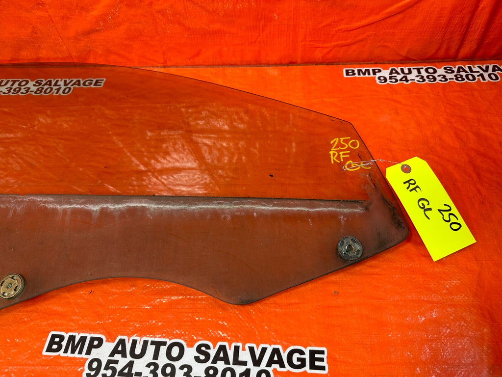 00 05 TOYOTA CELICA   PASSENGER RIGHT FRONT   DOOR GLASS WINDOW   OEM #2506