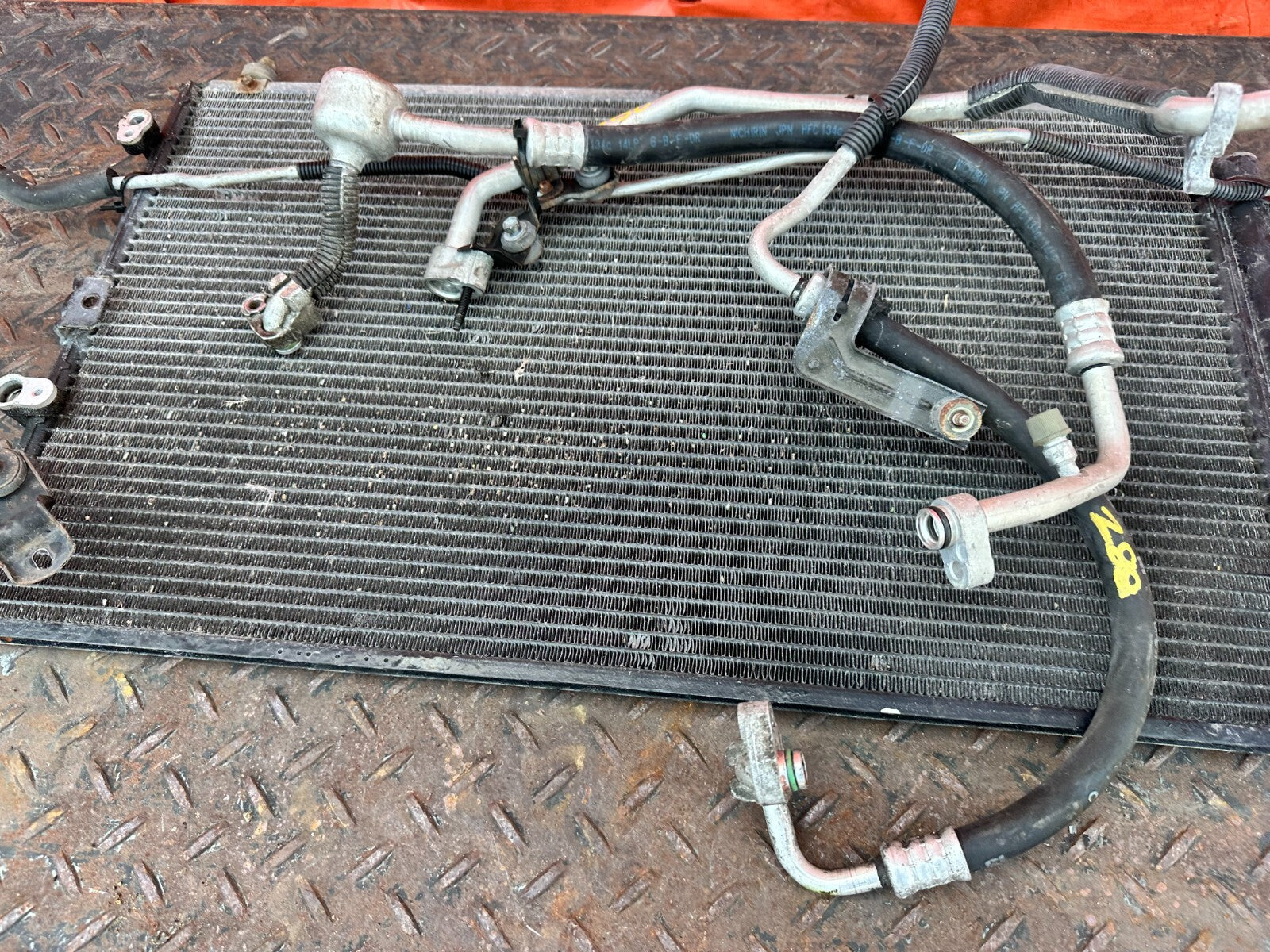 2002 02 LEXUS SC430   AC LINE SET LINES PIPES HOSES W/ CONDENSER OEM FACTORY 2889
