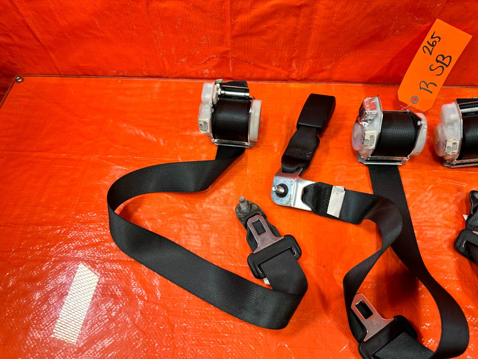 13 15 HONDA CIVIC SI 2D COUPE   LEFT & RIGHT REAR SEAT BELTS OEM FACTORY #26510