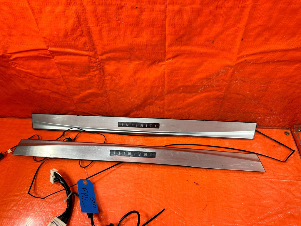 08 15 INFINITI G37 Q60 COUPE   ILLUMINATING FLOOR PILLARS W/ PLUG N PLAY HARNESS5