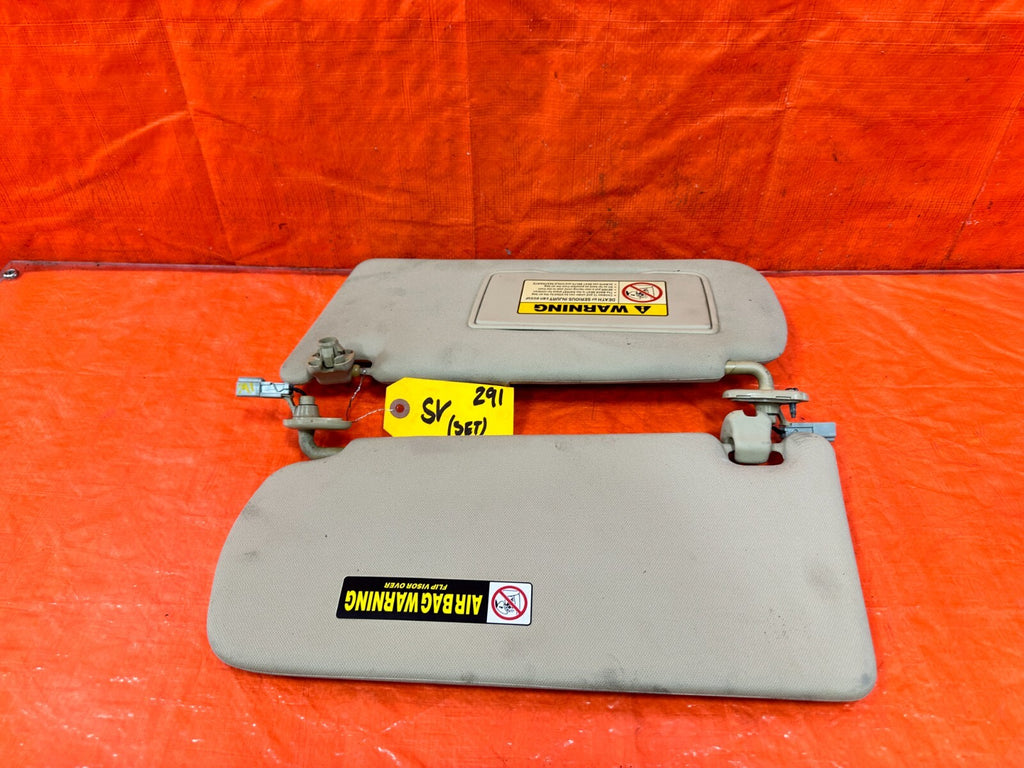 04 05 ACURA TSX   LEFT AND RIGHT SUN VISORS PAIR SET   OEM FACTORY OE #2910
