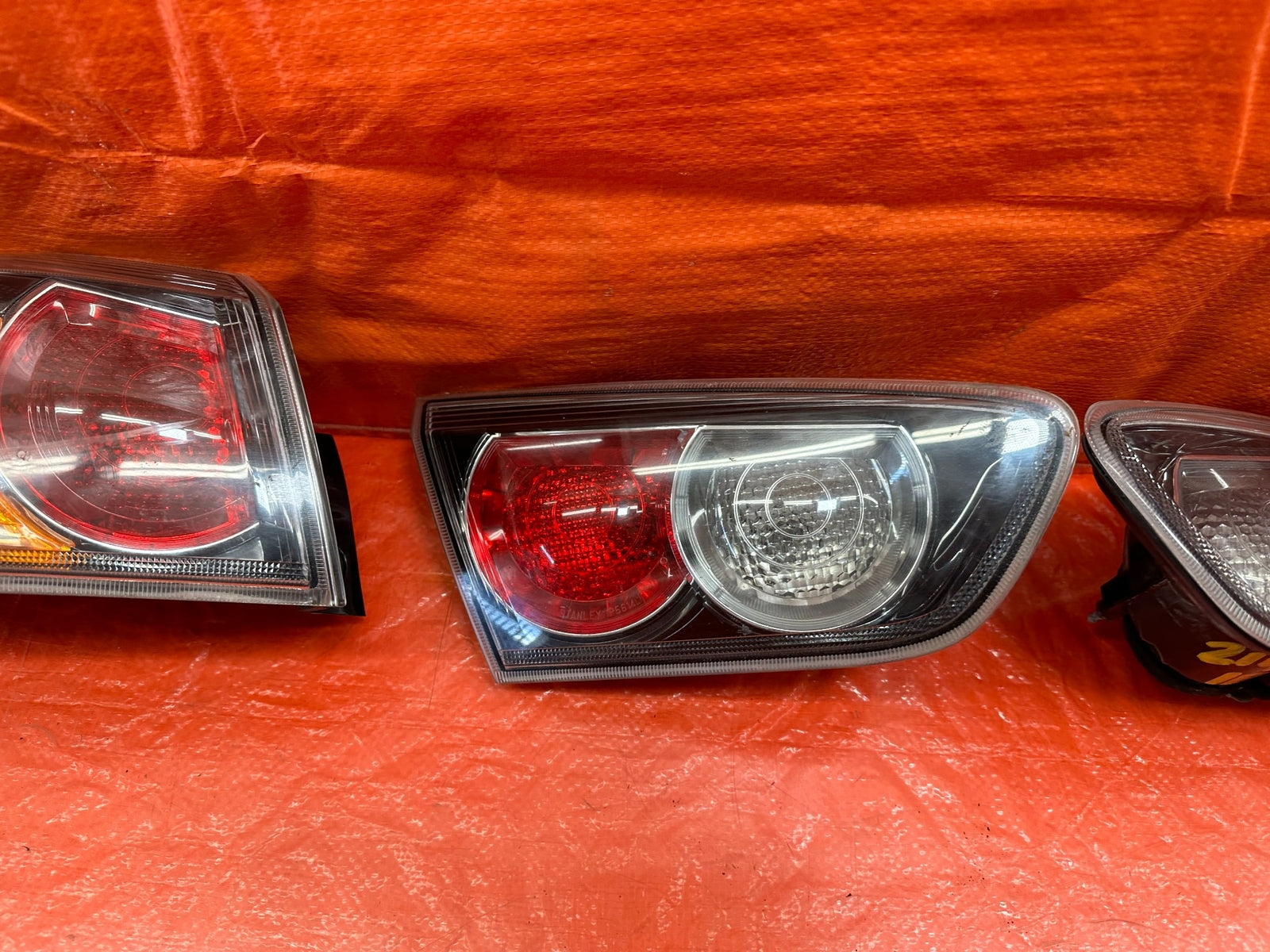 08 15 LANCER EVOLUTION X EVO 10   LEFT RIGHT INNER OUTER TAIL LIGHTS LAMPS #21410
