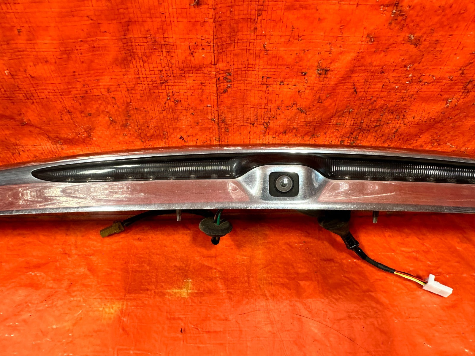 09 15 INFINITI G37 Q60 CONVERTIBLE REAR TRUNK LID LINER TRIM PANEL W/ CAMERA 3293