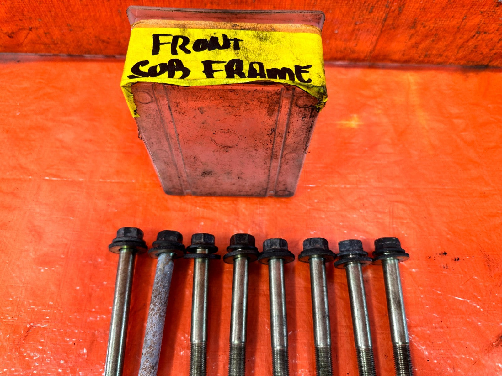 97 01 HONDA PRELUDE FRONT SUBFRAME CROSSMEMBER K FRAME BOLTS HARDWARE OEM #3232