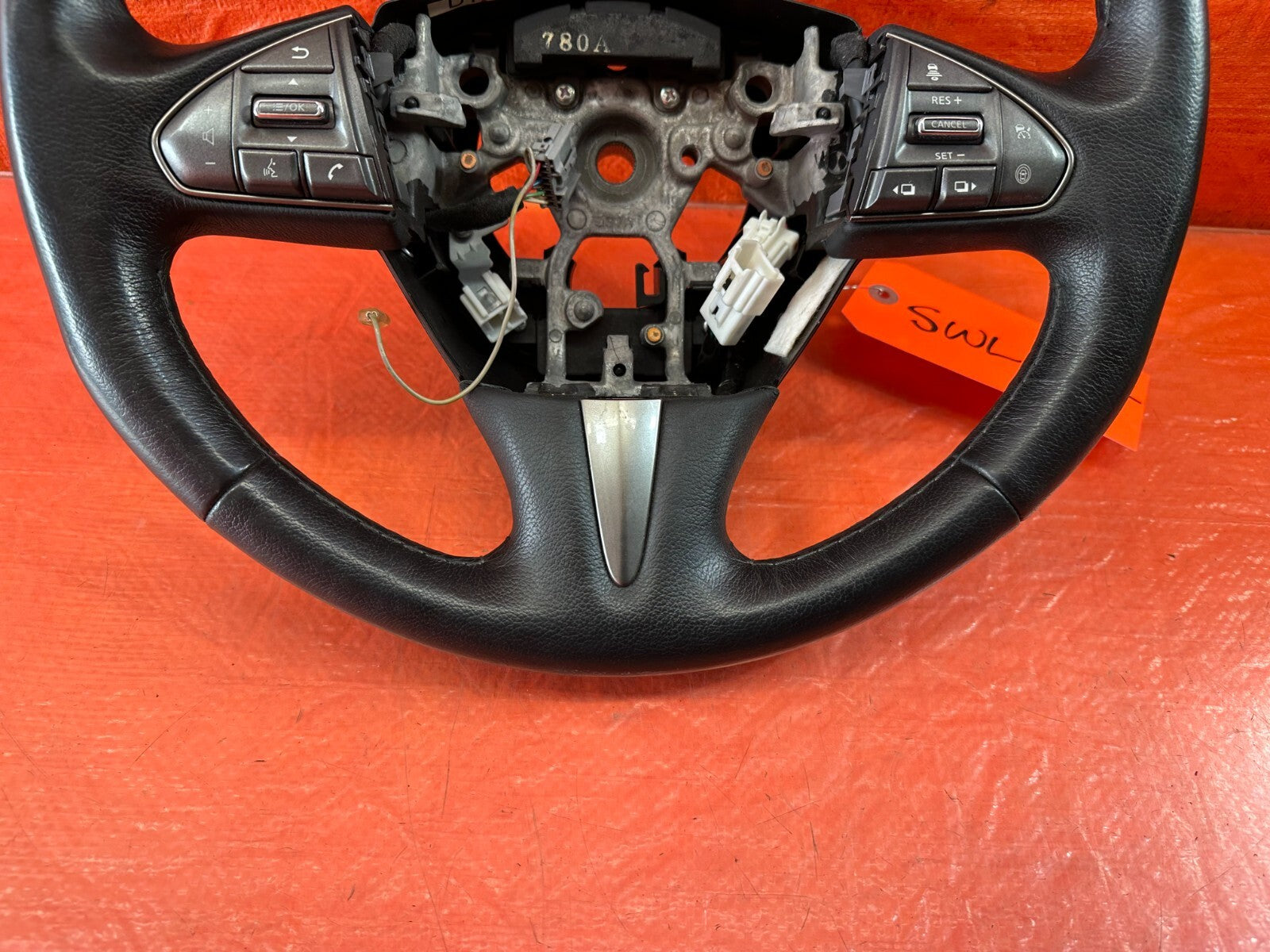 2017 17 INFINITI Q50 RED SPORT 400 RWD   STEERING WHEEL   NON HEATED   OEM #2421