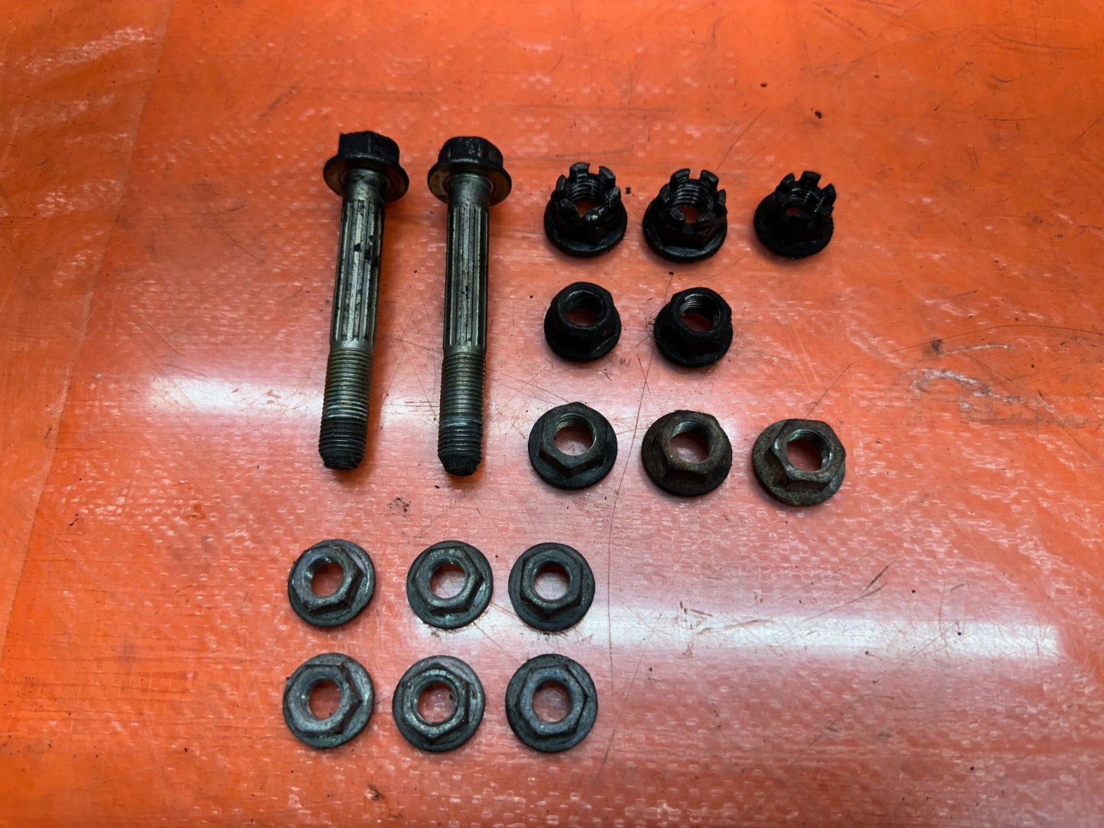 92 96 HONDA PRELUDE FRONT SPINDLE LOWER ARM BOLTS NUTS HARDWARE OEM #3320