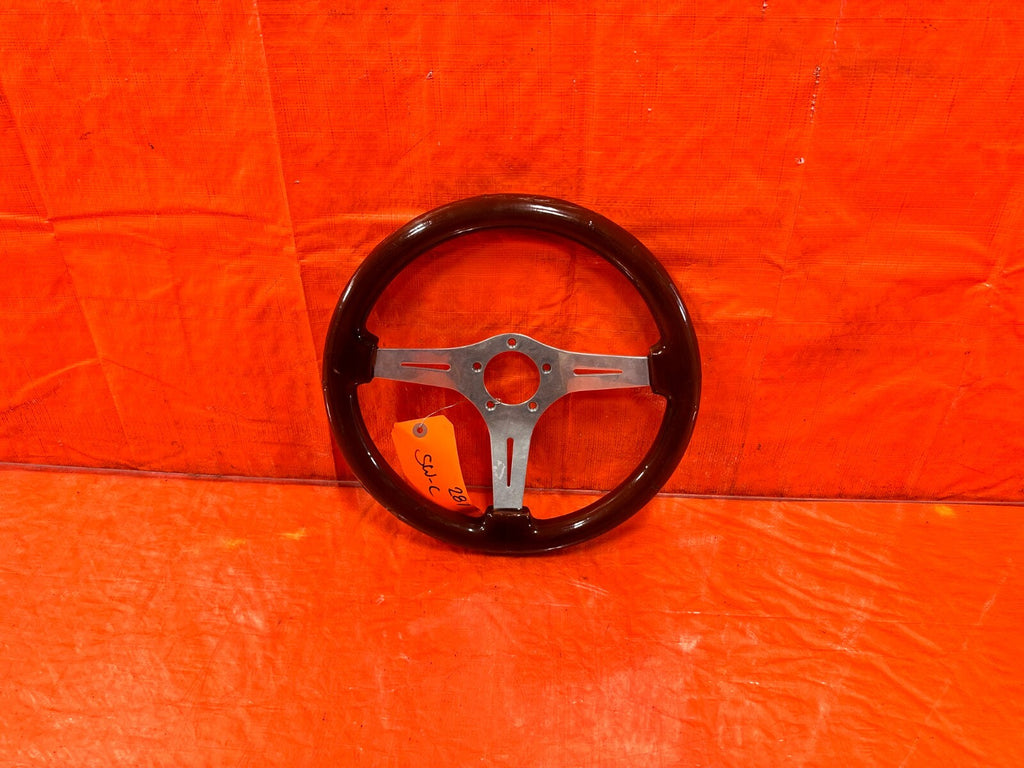 94 01 ACURA INTEGRA   AFTERMARKET UNKNOWN BRAND   WOOD GRAIN STEERING WHEEL #2810