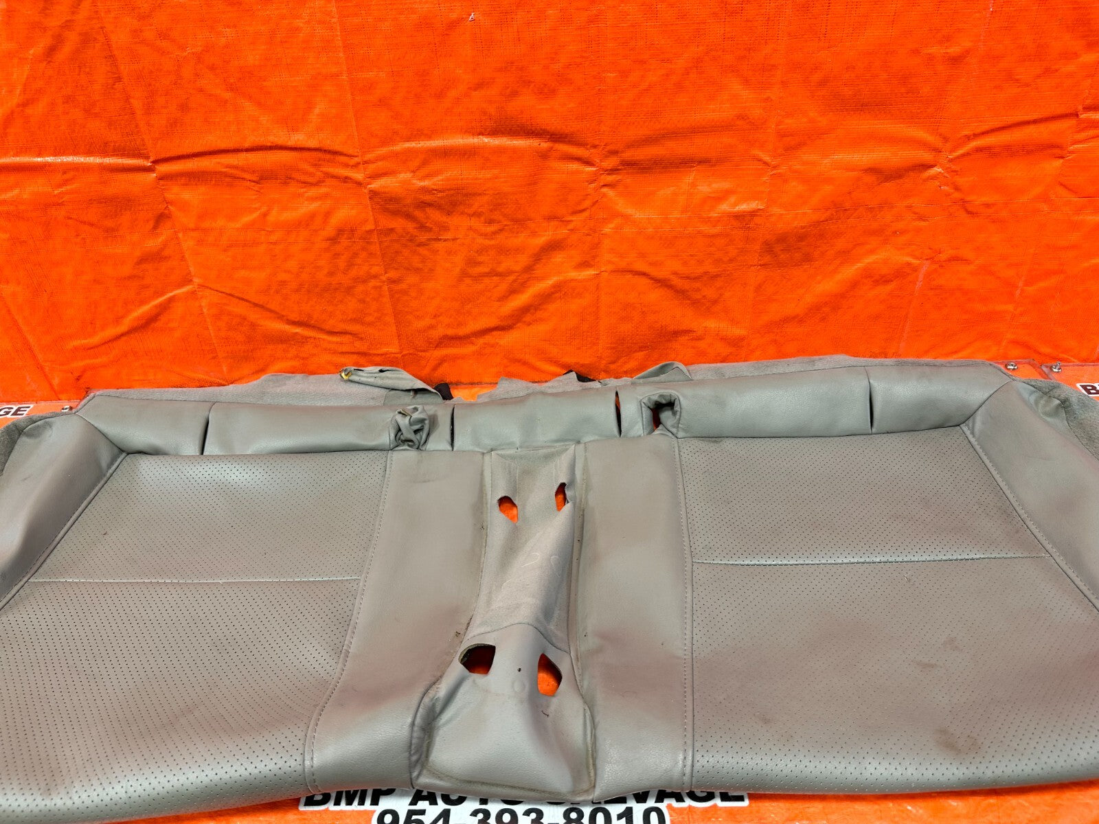 02 04 ACURA RSX   GRAY   REAR LOWER SEAT SKIN LEATHER COVER OEM 2545