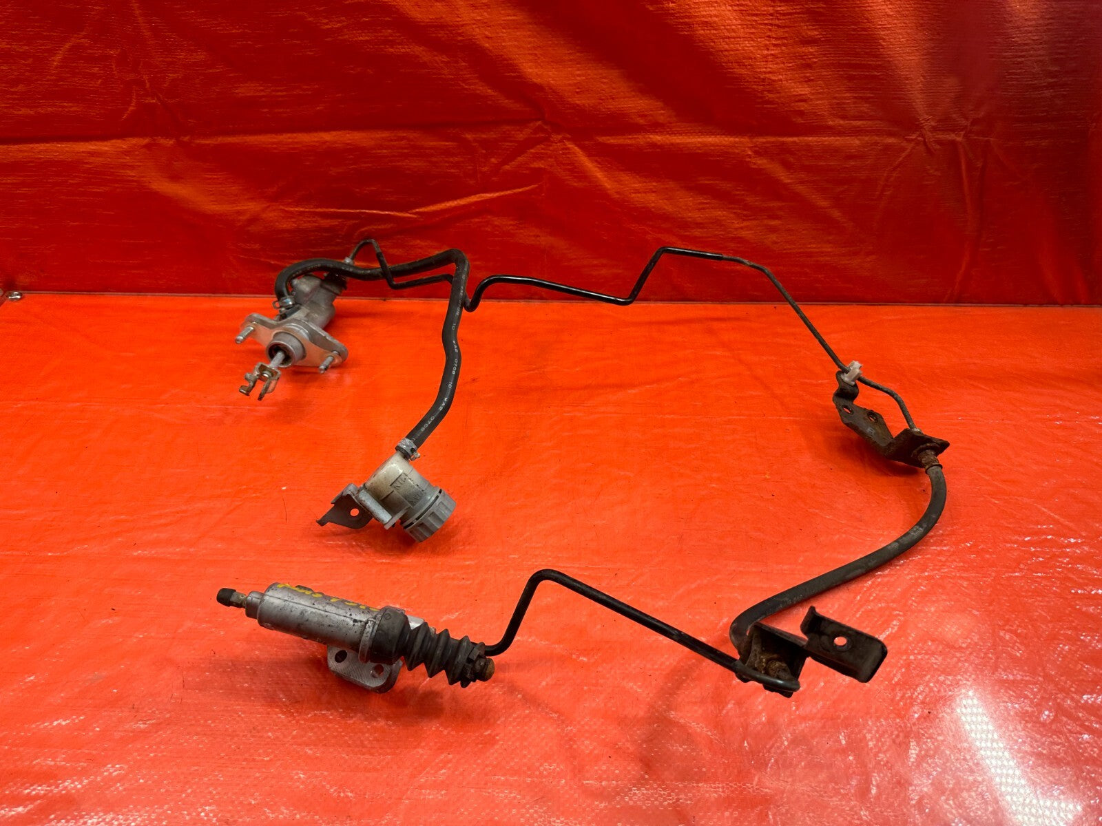 06 09 HONDA CIVIC SI   CLUTCH MASTER & SLAVE W/ FULL LINE SET LINES 100% OEM 20412