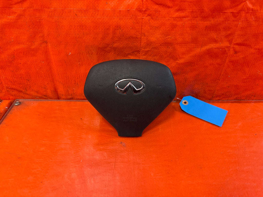 08-13 Infiniti G37 Driver Left Steering Wheel Air Bag Horn Button OEM #328