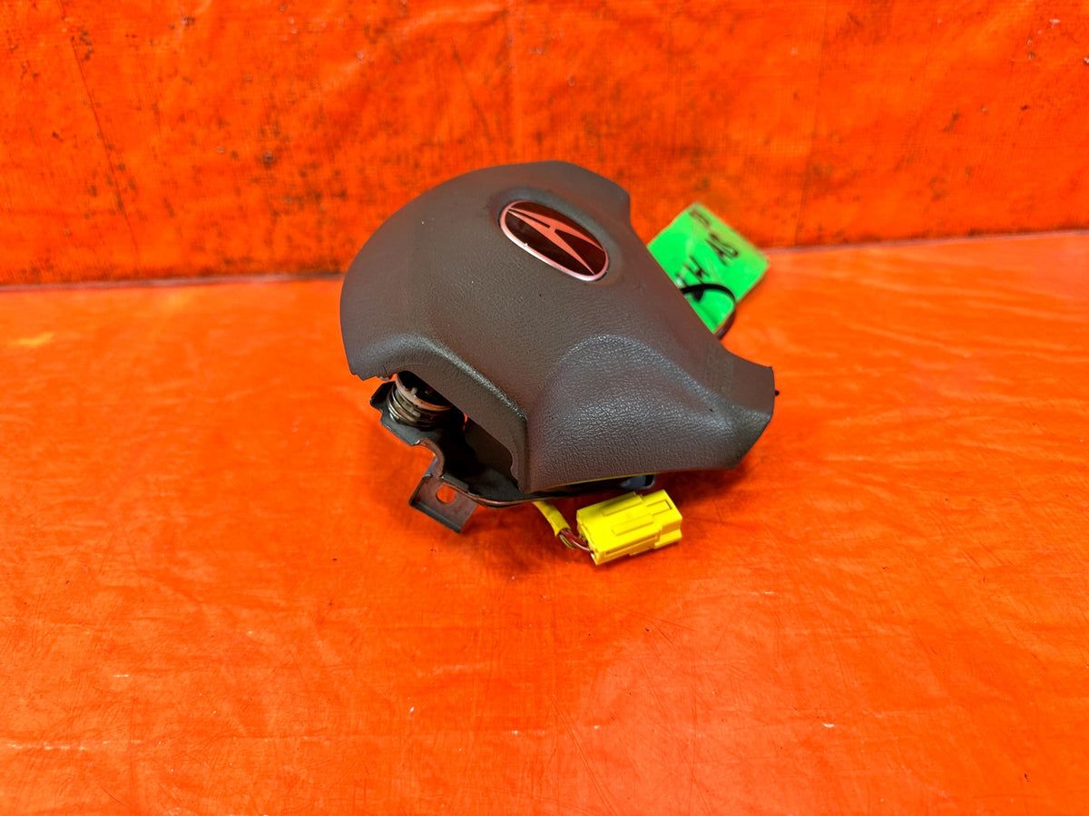 02-06 acura rsx driver left steering wheel mounted air bag horn button oem