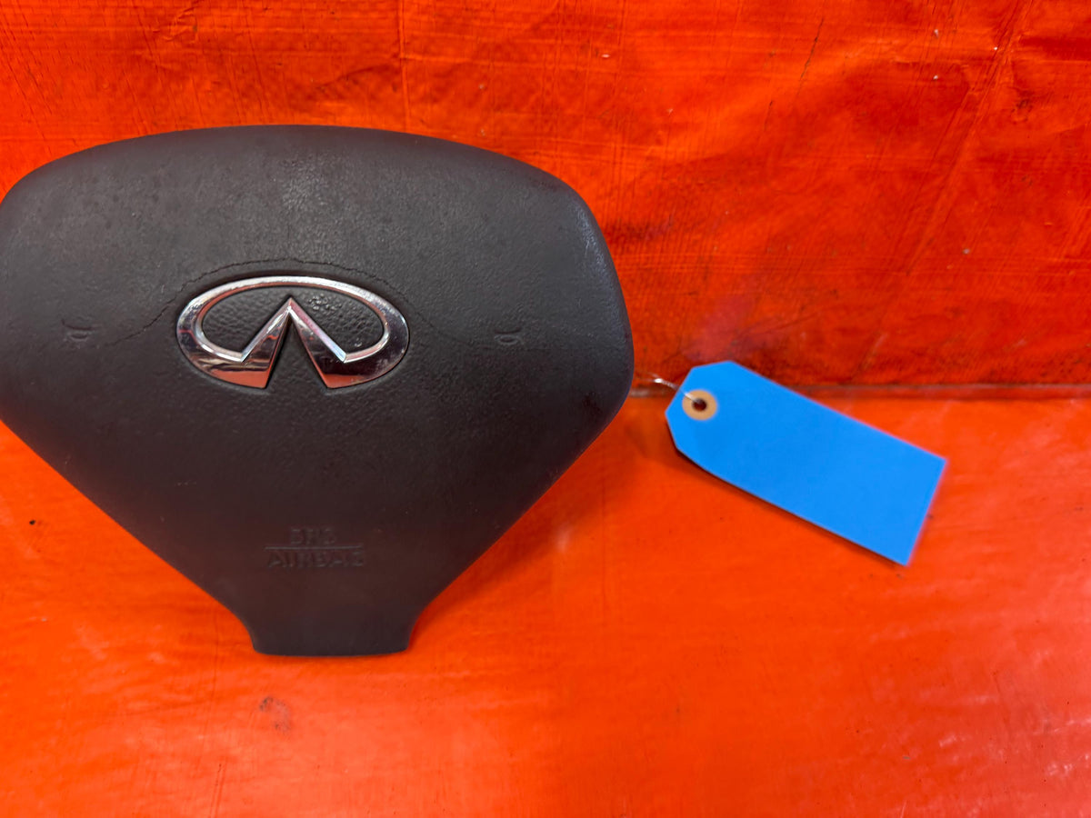 08-13 Infiniti G37 Driver Left Steering Wheel Air Bag Horn Button OEM #328