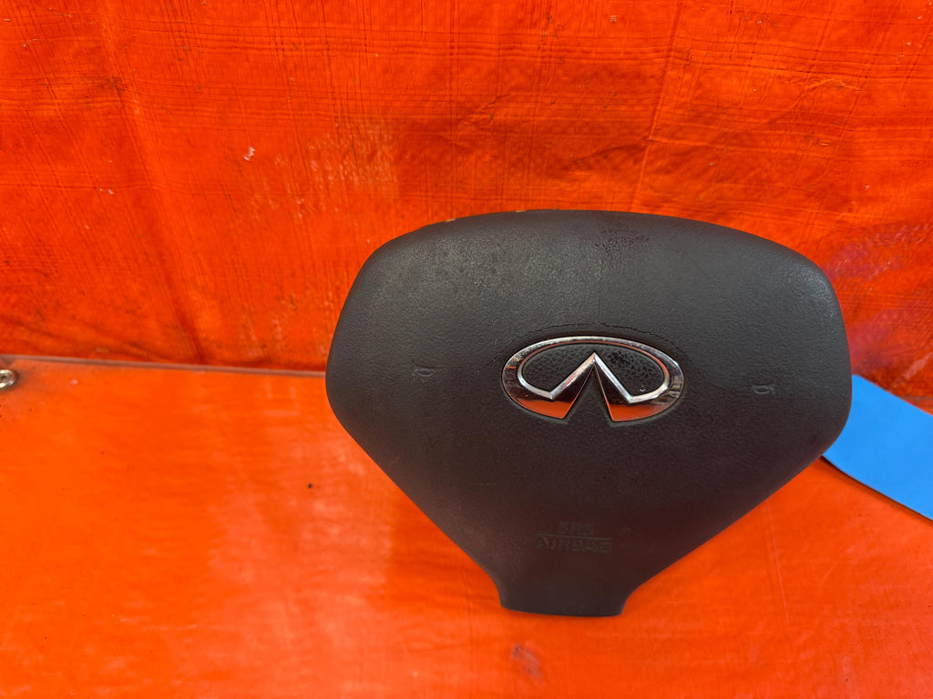 08-13 Infiniti G37 Driver Left Steering Wheel Air Bag Horn Button OEM #328